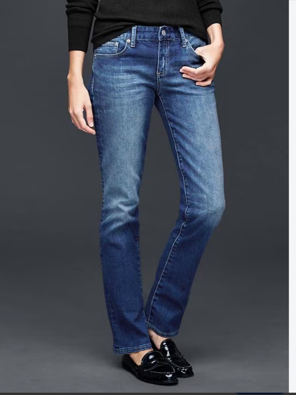 Heritage Gap 1969 Real Straight Indigo Jeans 27 L Mid-rise Denim | 2016